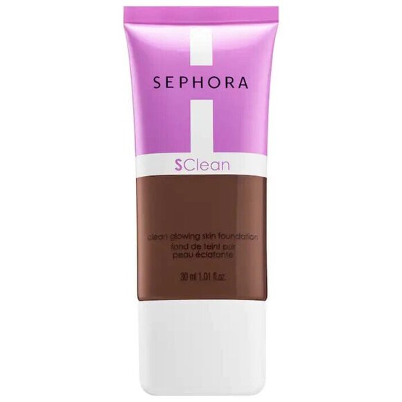 Sephora SClean Glowing Skin Foundation, #39 Deepest Dark with neutral UNDERTONES - Picture 1 of 3